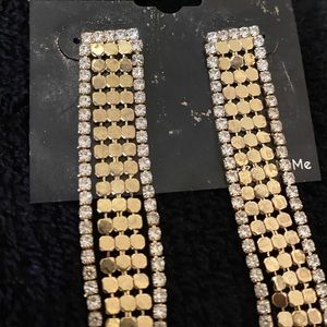 Rhinestone Linear Earrings GUESS